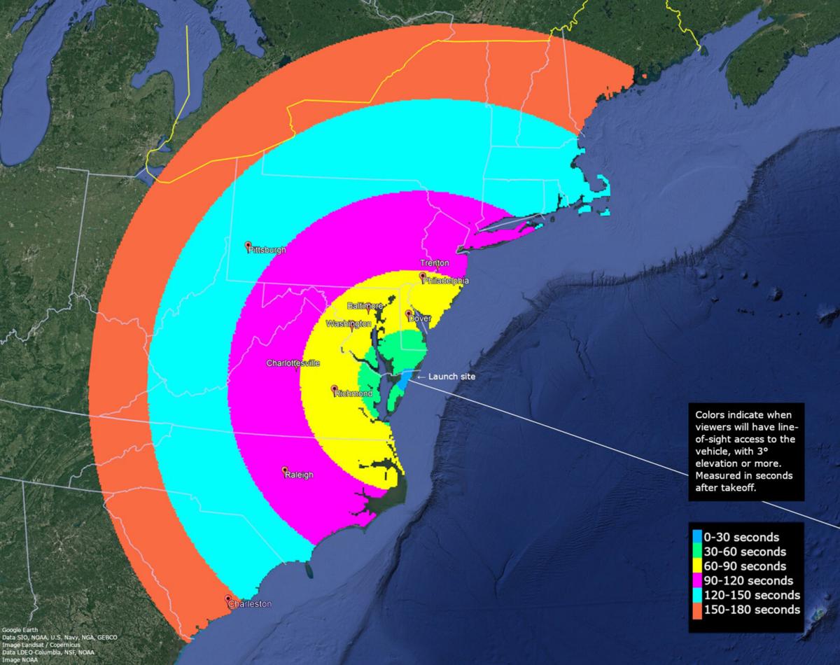Rocket launch on East Coast will be visible more than 600 miles inland, says | Local News | thelcn.com