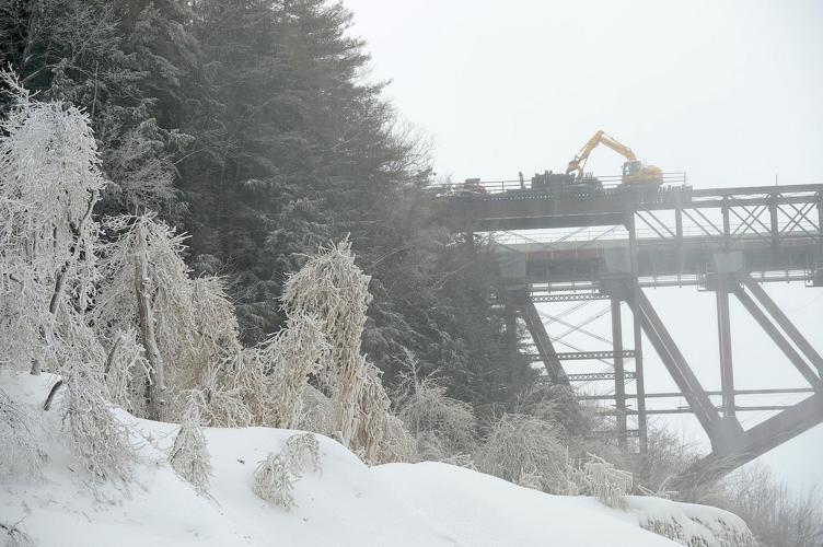 Fading away As demolition begins on old Letchworth bridge, park looks