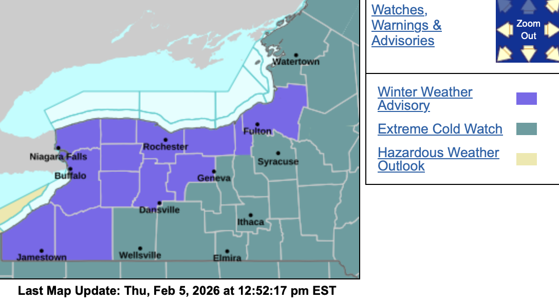 UPDATE: Winter weather advisories take effect Friday in GLOW region ...
