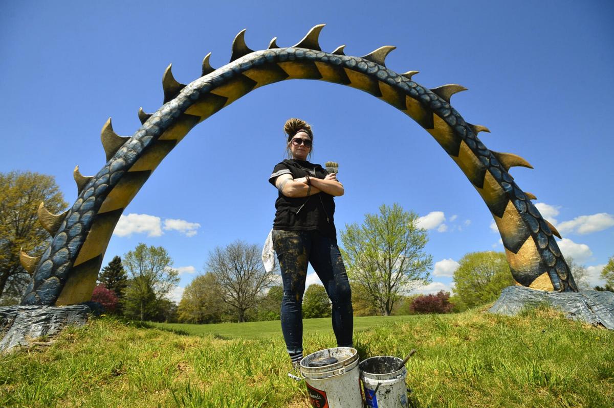 Watch Labor Of Love Artist S Talents Bring New Life To Silver Lake Sea Serpent Sculpture Lifestyles Thelcn Com