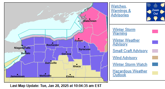 UPDATE: Winter weather advisories begin tonight for all of GLOW region ...