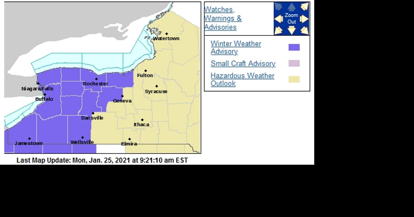 Winter weather advisories issued for GLOW region | Local News | thelcn.com