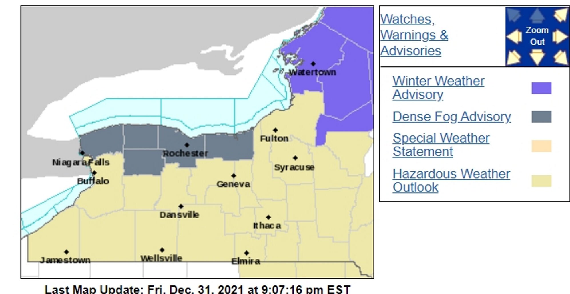 UPDATE: Dense Fog Advisories Include Genesee, Orleans Counties | Local ...