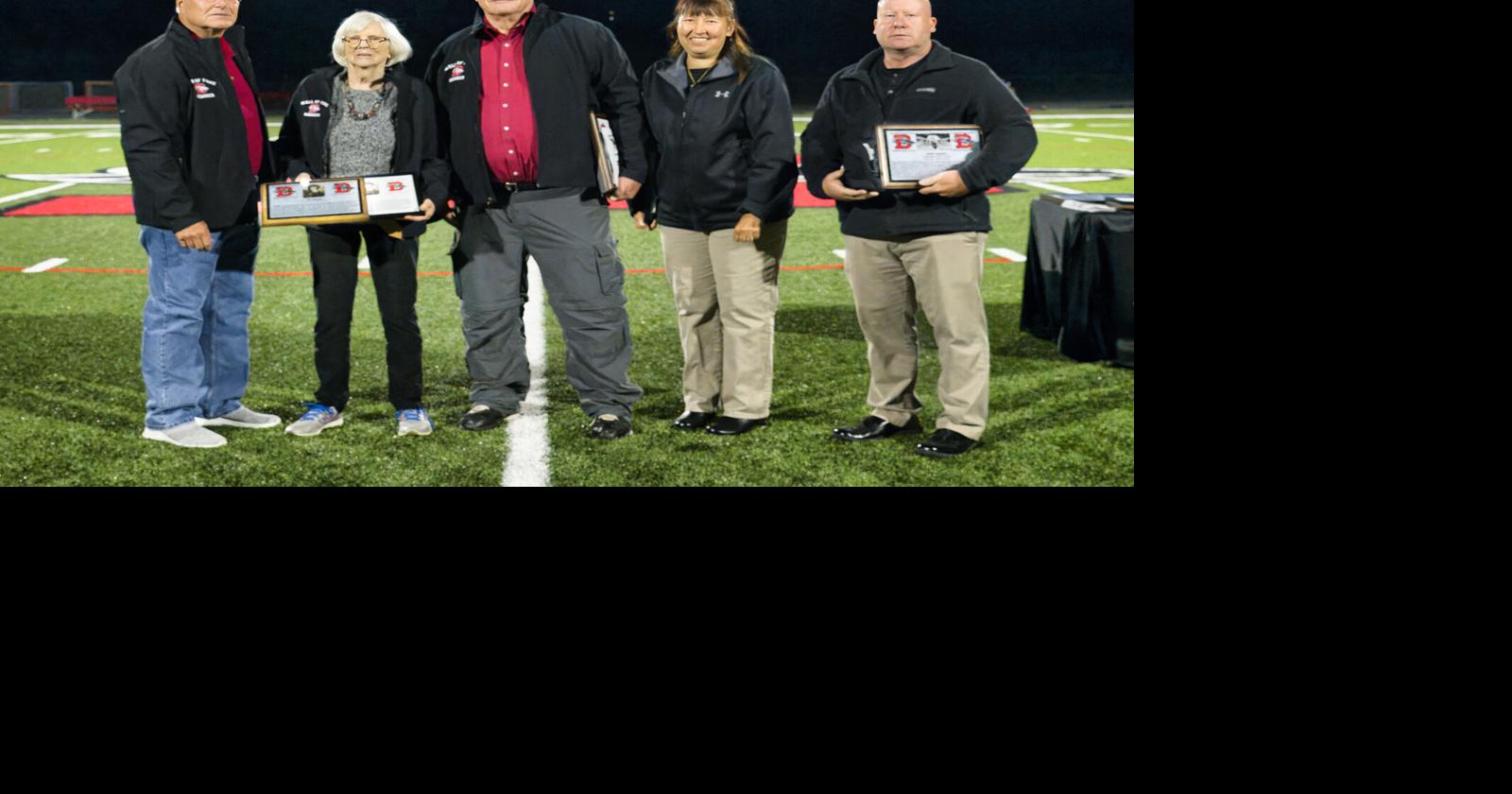 WALL OF FAME Dansville honors five during football game