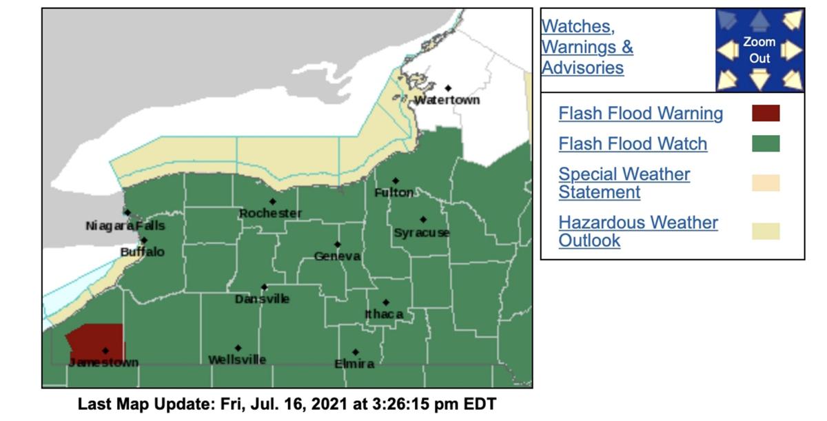 Flash flood watch takes effect tonight in Western New York | Local News ...