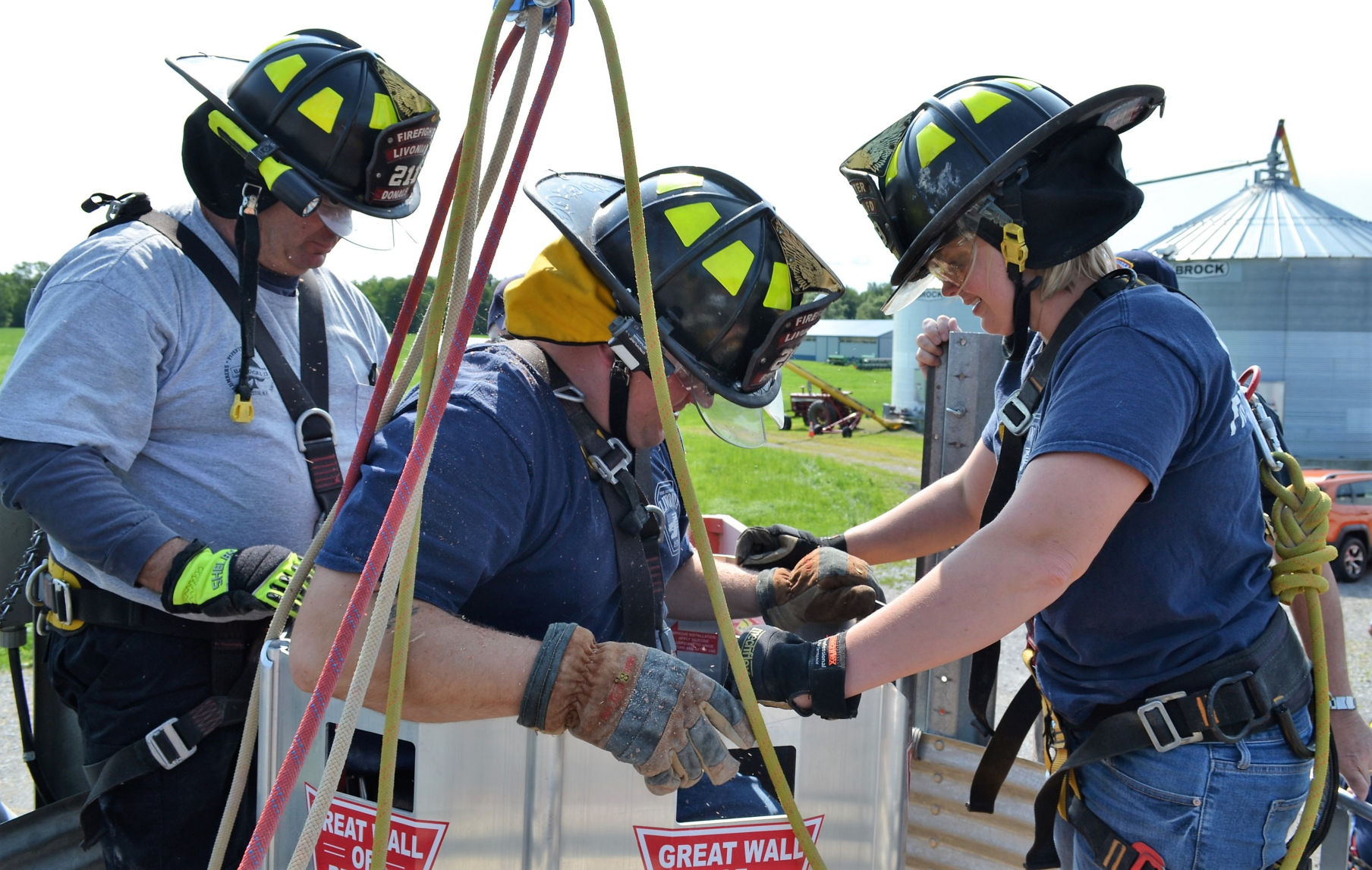 Firefighters receive life-saving grain bin rescue tube | Local News ...