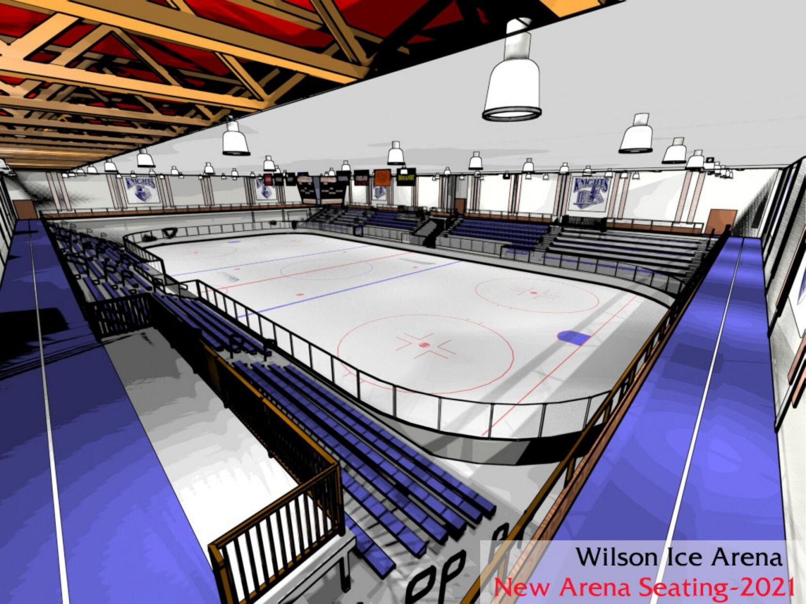 New bleachers being installed in Ira S. Wilson Arena | Local