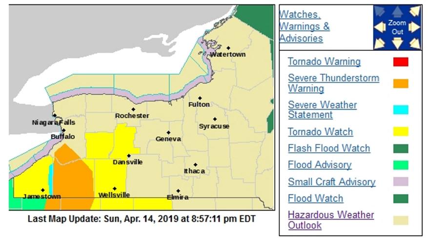 UPDATE: Severe thunderstorm warning includes Livingston, Wyoming counties;  tornado watch continues | Local News | thelcn.com