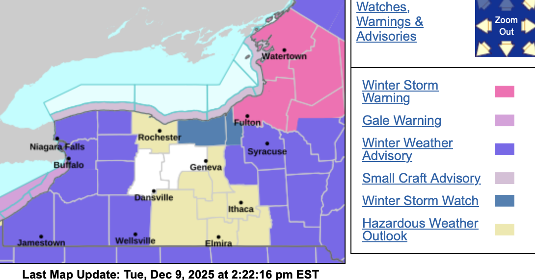 UPDATE: Weather advisories extend to most of GLOW region | News ...