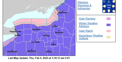 Winter weather advisories include all of GLOW region | News | thelcn.com