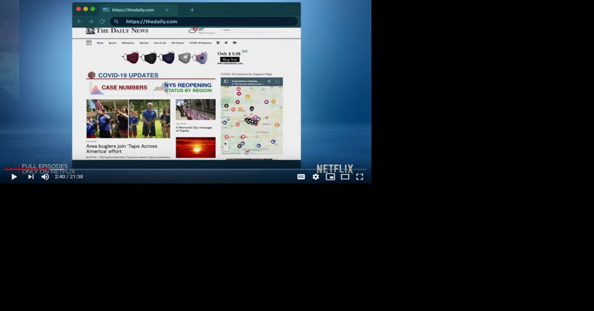 Community support map highlighted in Netflix series | Local News ...