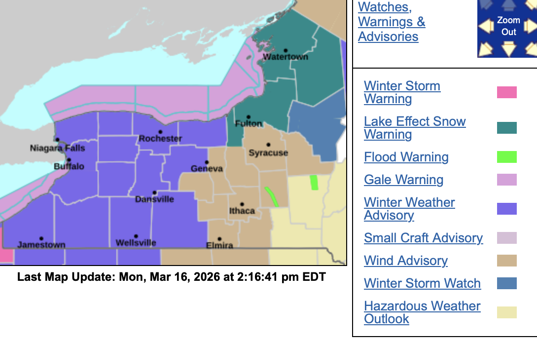 UPDATE: Winter weather advisories issued for GLOW region | News ...