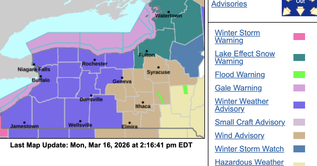 UPDATE: Winter weather advisories issued for GLOW region | News ...