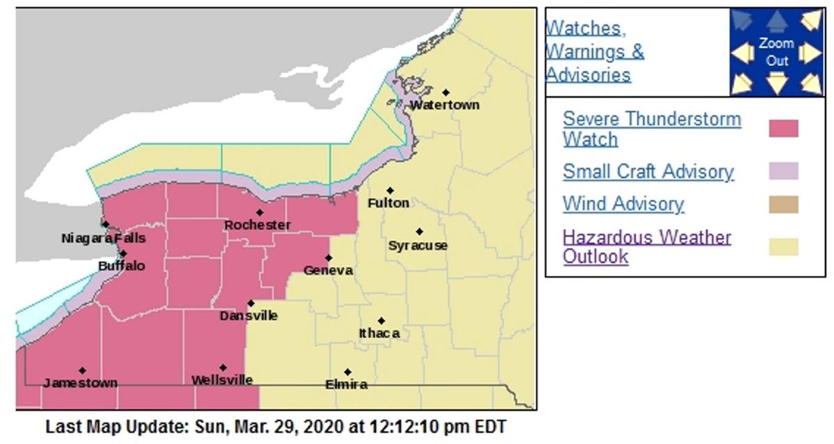 Update Severe Thunderstorm Warning Includes Livingston Genesee