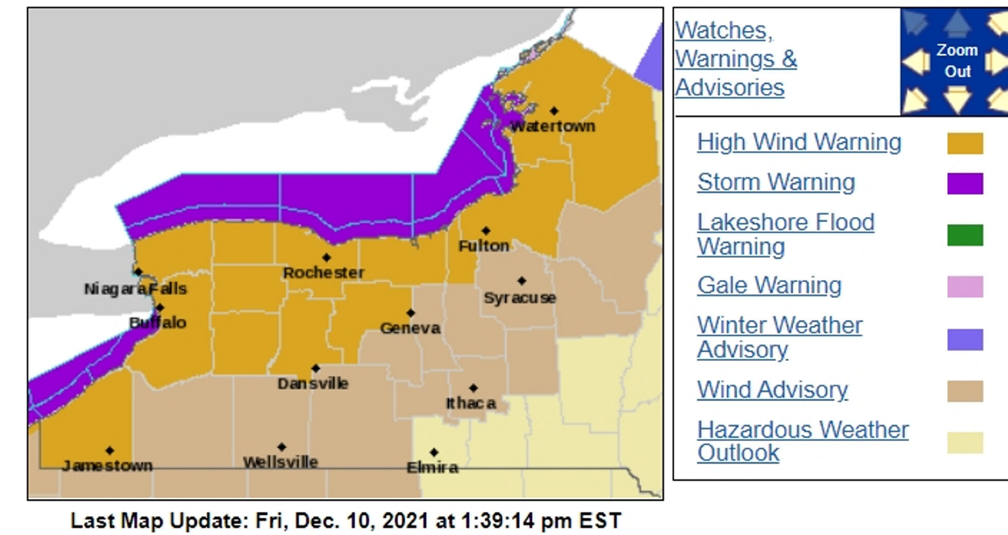UPDATE: High wind warnings issued for all of GLOW region | Local News ...