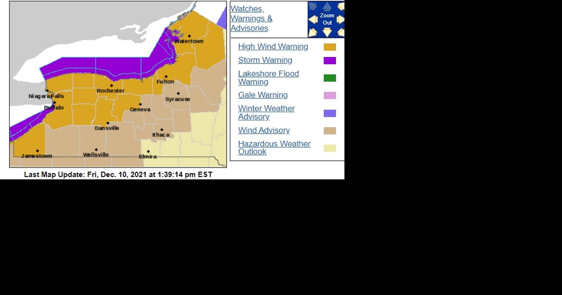 UPDATE High wind warnings issued for all of GLOW region Local News