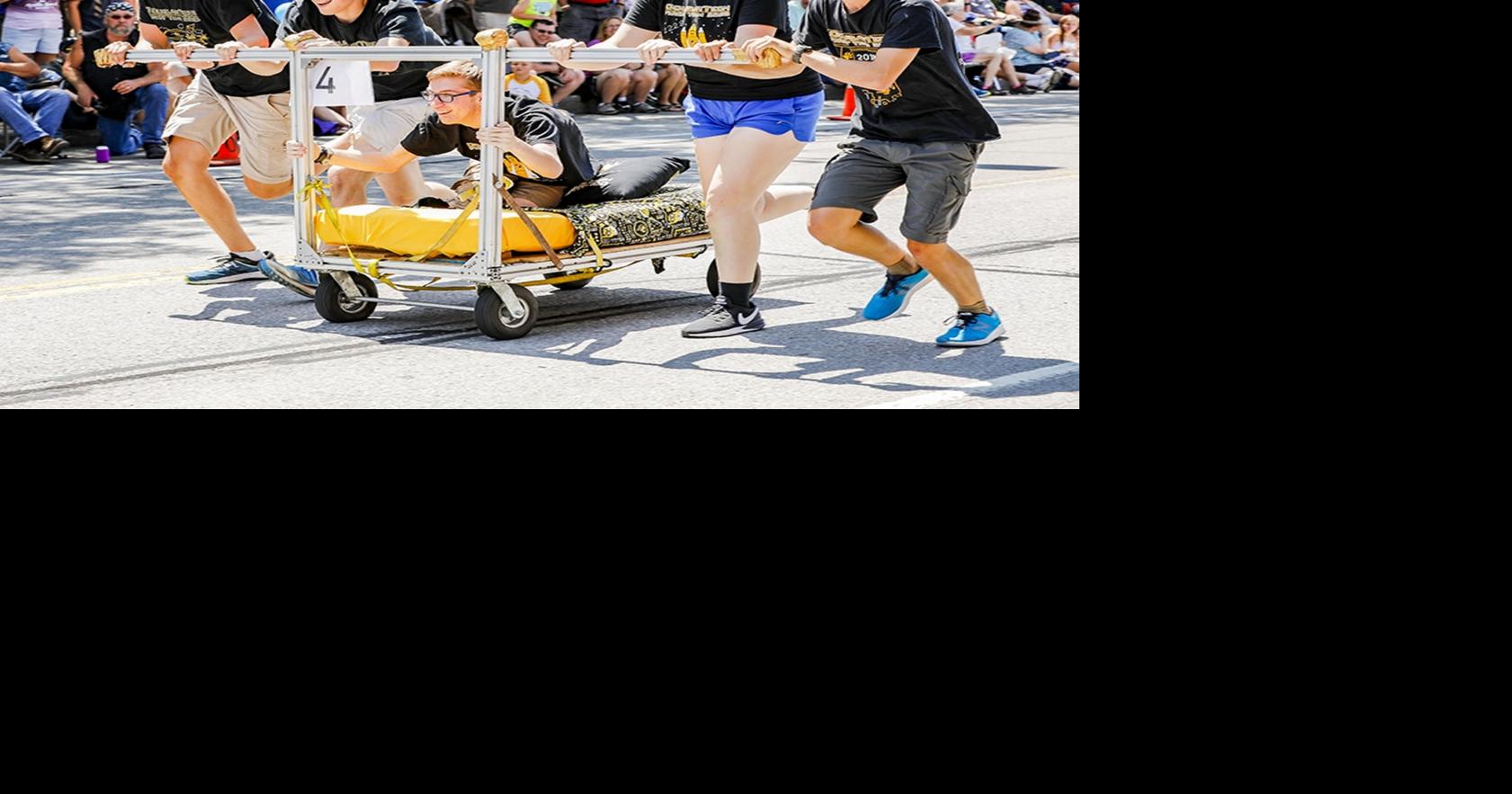 PHOTOS: Water ball and bed races highlight Lima festival | Local News ...