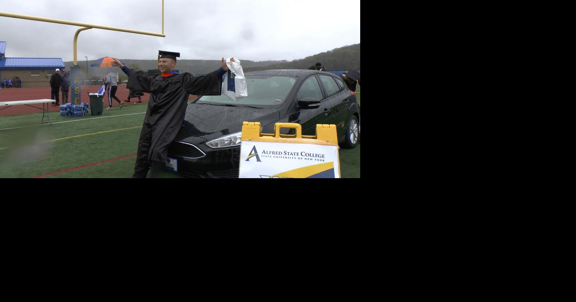 Avon resident wins car at Alfred State graduation Local News