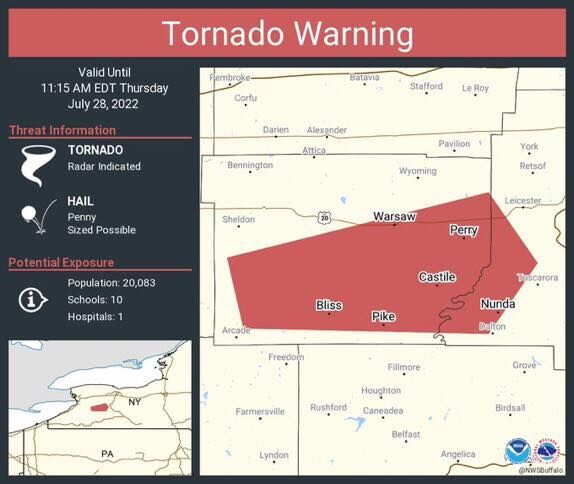 (WATCH) UPDATE: EF2 tornado confirmed in Wyoming County | Local News ...
