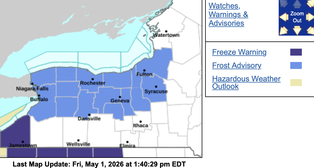 Frost advisory issued for GLOW region | News | thelcn.com