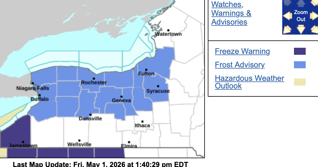 Frost advisory issued for GLOW region | News | thelcn.com