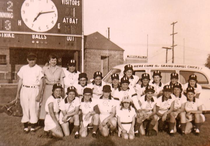 Meet a woman who long ago played on one of the girls’ baseball teams