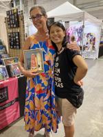 Artist returns to roots for her art