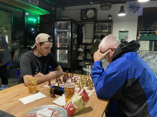 Chess players gather for coffee and a game in Santa Rosa