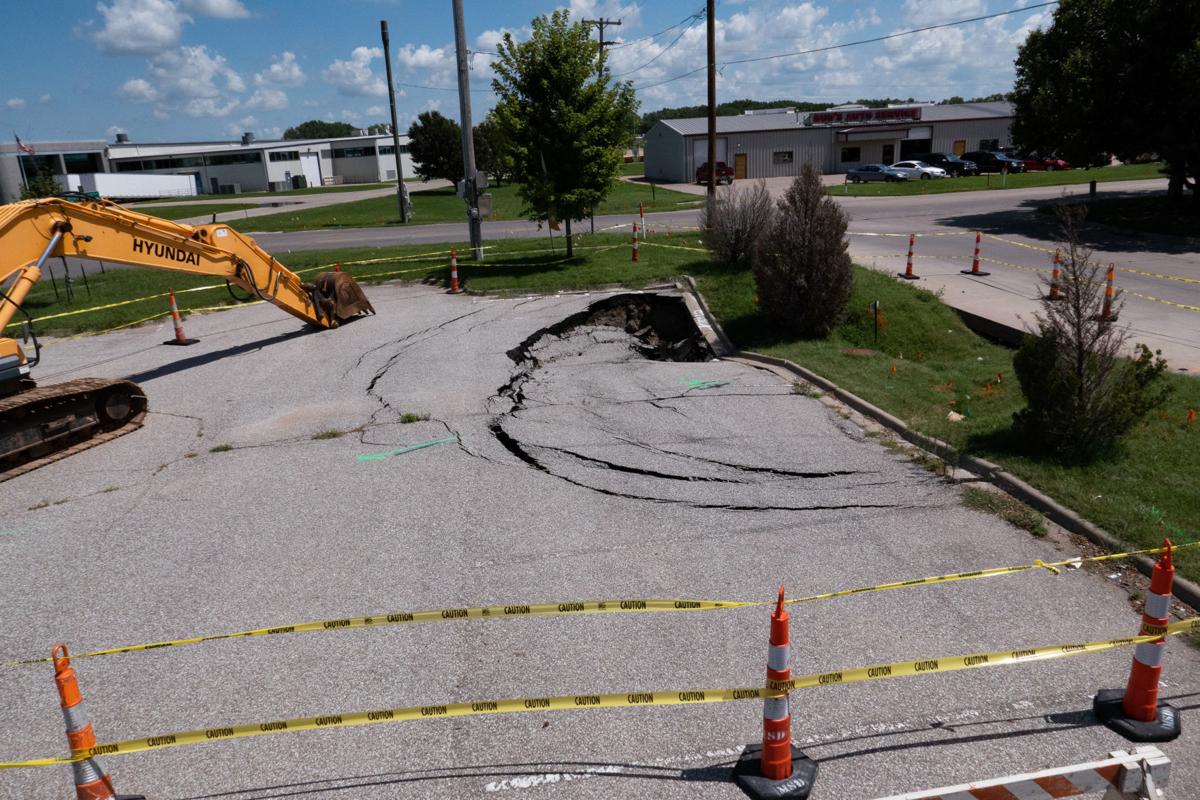 City Working To Fix 40 Foot Sinkhole Near Walmart News