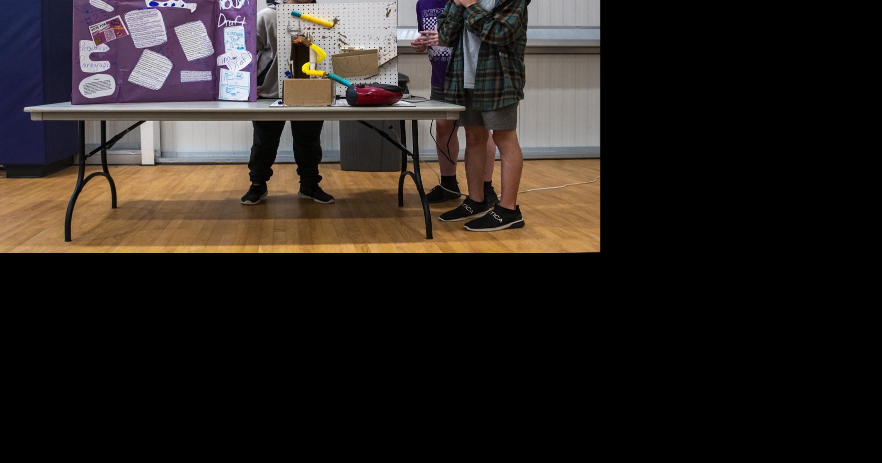 AMS 8th graders display Rube Goldberg machines built as final projects ...