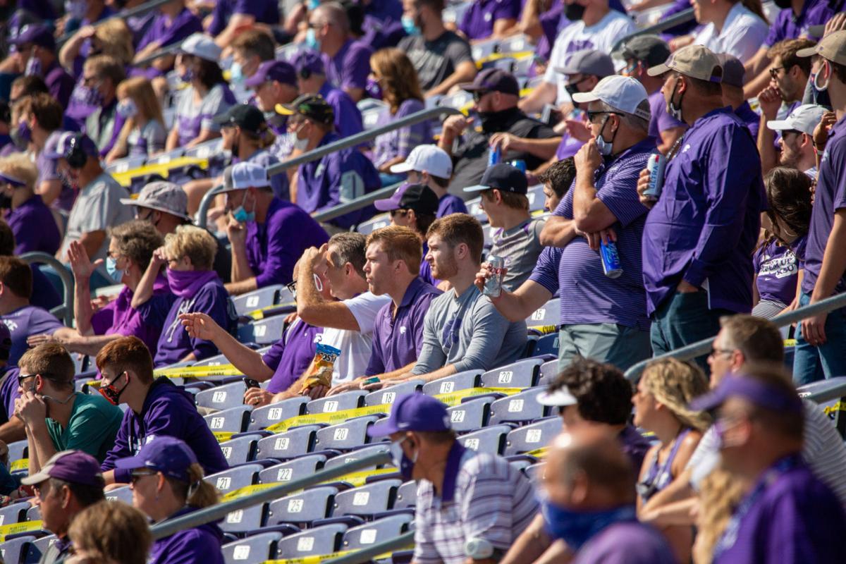Fans drink new beer option while watching game, while masks are encouraged during game some fans went without. The Kansas State Wildcats faced off against Arkansas State wolves on Saturday at Bill Snyder Family Stadium, Arkansas State beat Kansas State 35 to 31.