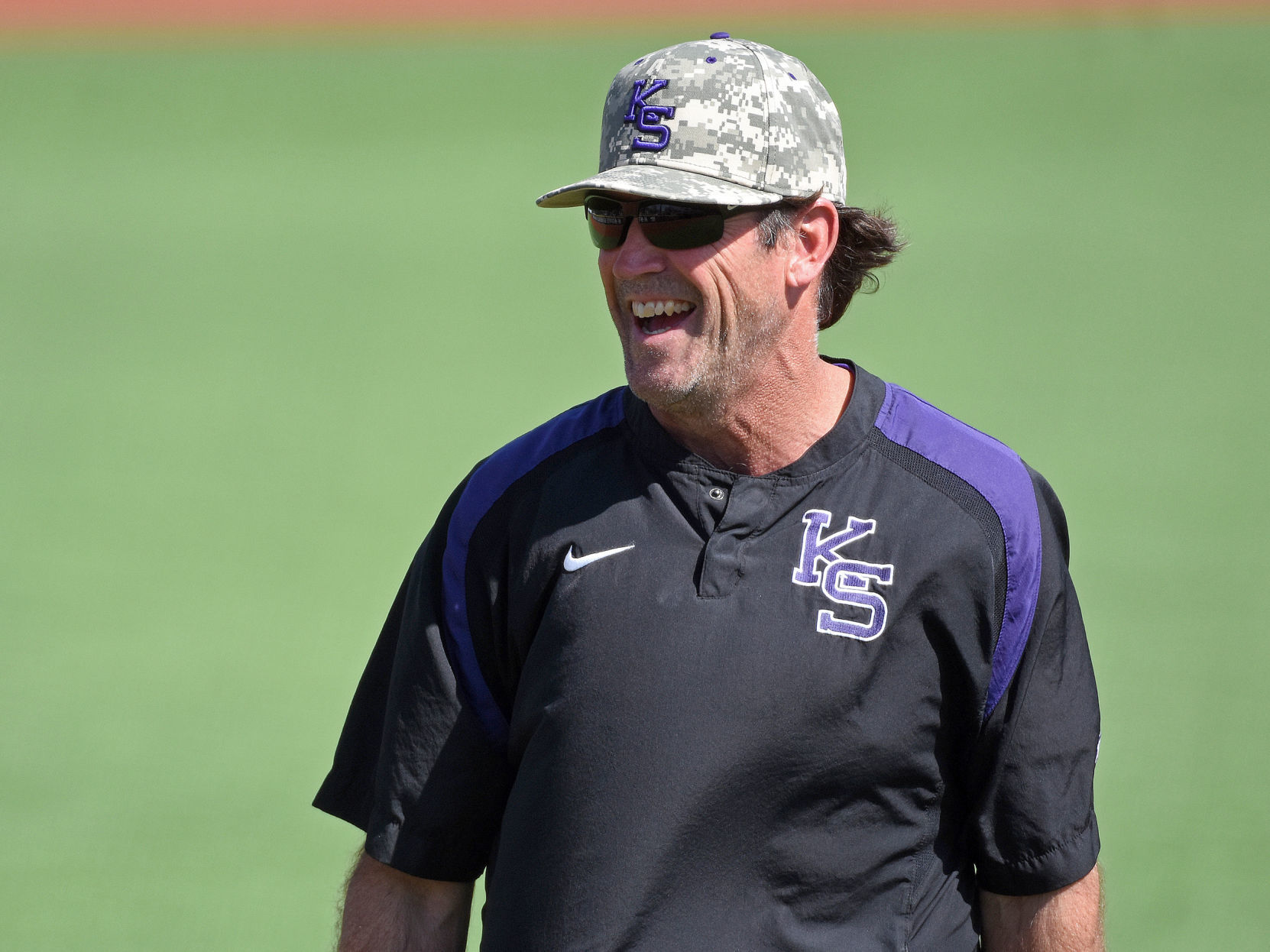 K-State baseball coaches Dave Baker 