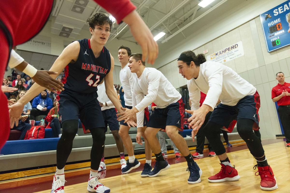 Boys High School Basketball Manhattan At Seaman Images