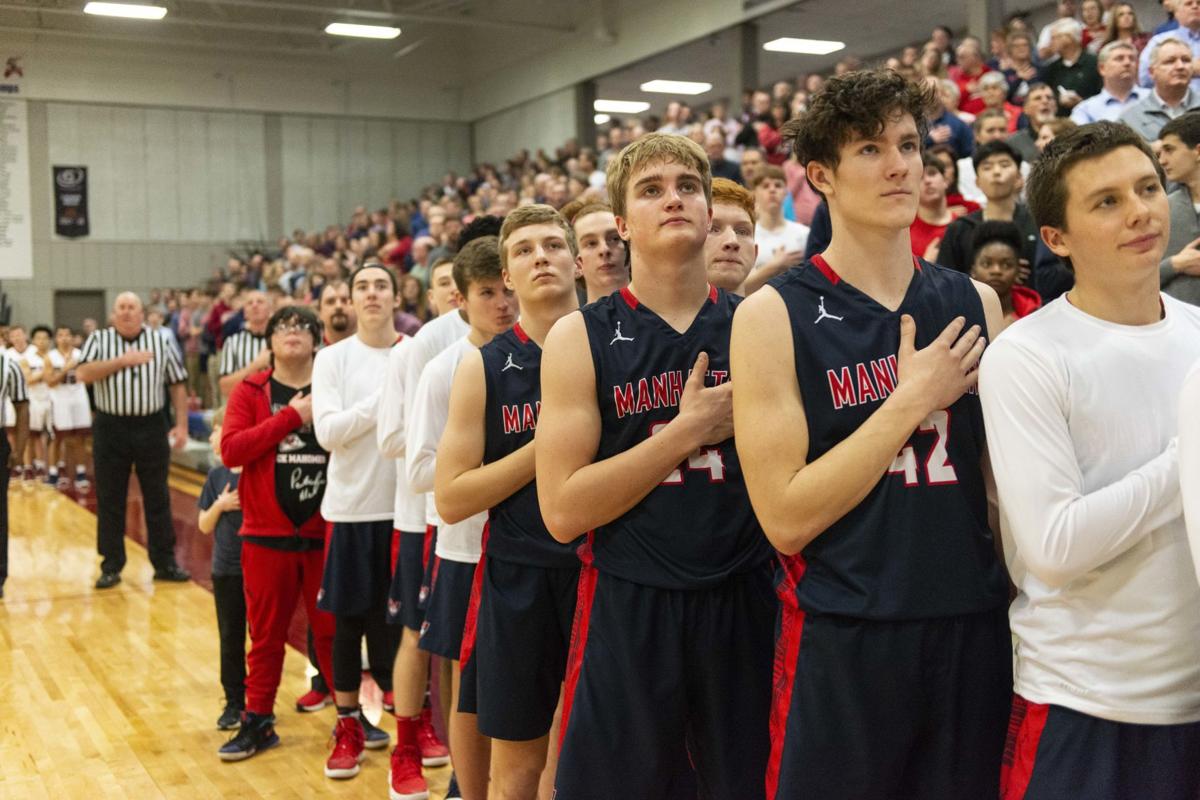 Boys High School Basketball Manhattan At Seaman Images