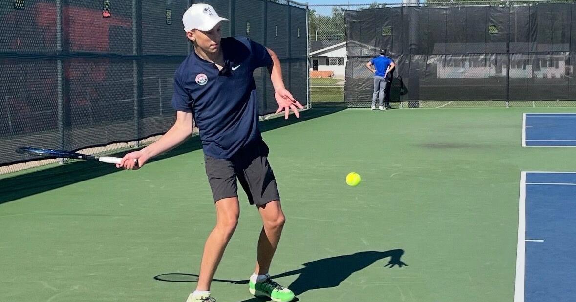 Manhattan High boys' tennis competes in Olathe, McPherson