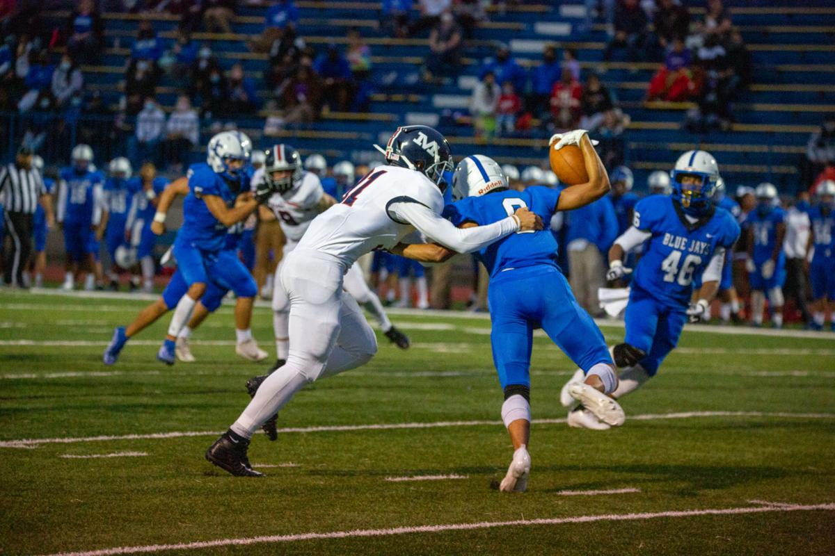 . Manhattan High Indians went head to head against the Junction City Bluejays on Friday night at Al Simpler Stadium with a final score of Junction City 36, Manhattan 29.