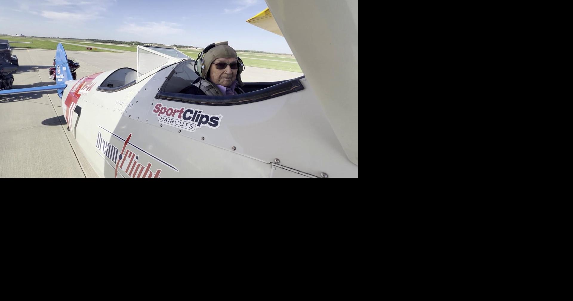 VIDEO: Dream Flights gives ride to 101-year-old WWII veteran Jim Sharp ...