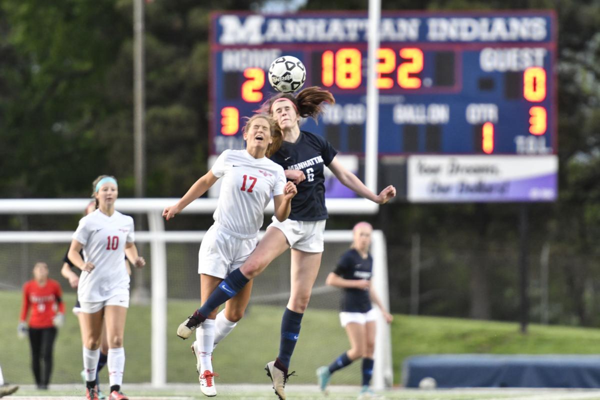 Girls High School Soccer Manhattan vs Shawnee Heights Images