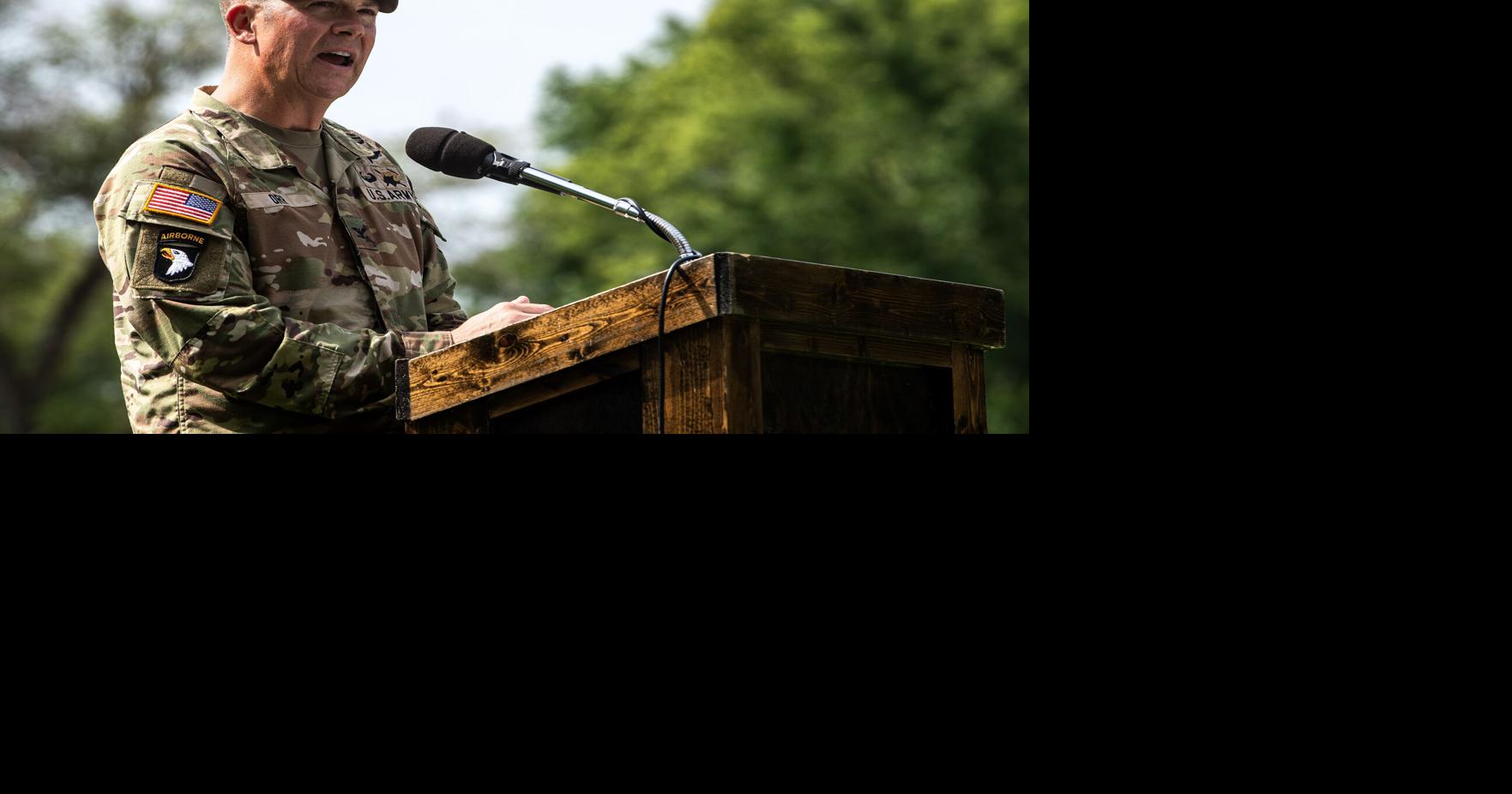Change of command Incoming garrison commander 'overjoyed' to be part of Fort Riley Jul 16, 2026 1 min ago