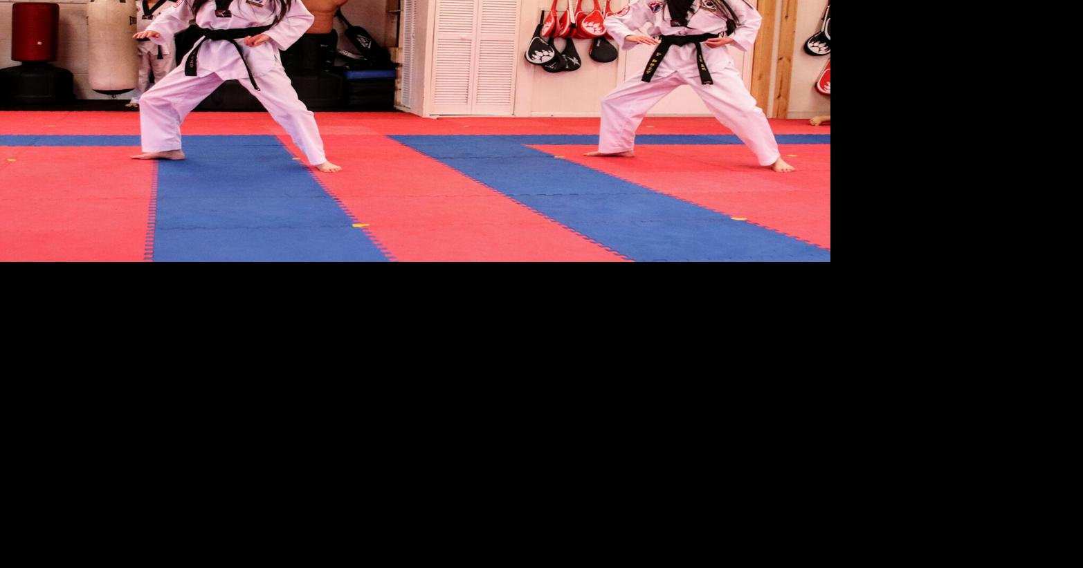 Holly Porter and Jasmine Porter perform their form for their 5th