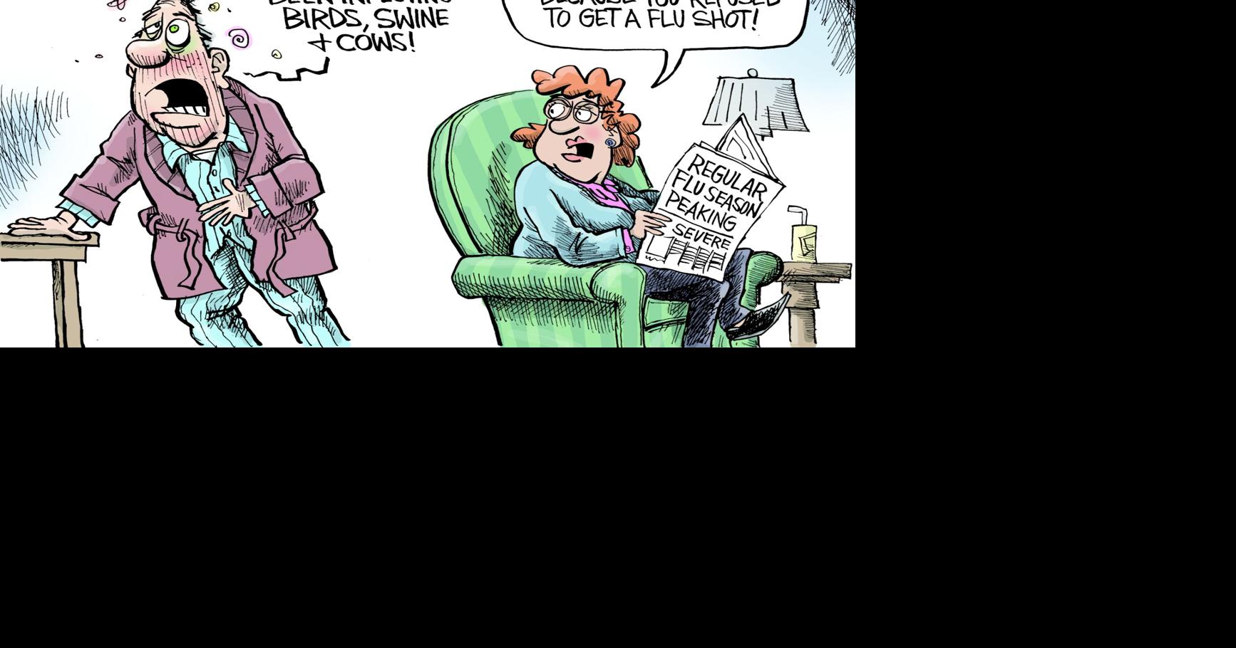 Editorial Cartoon Flu Shot | Cartoons | themountaineer.com