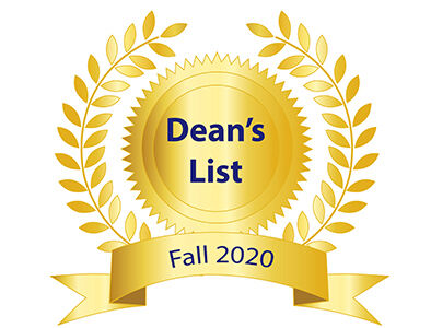 Fall of 2020 Dean's List