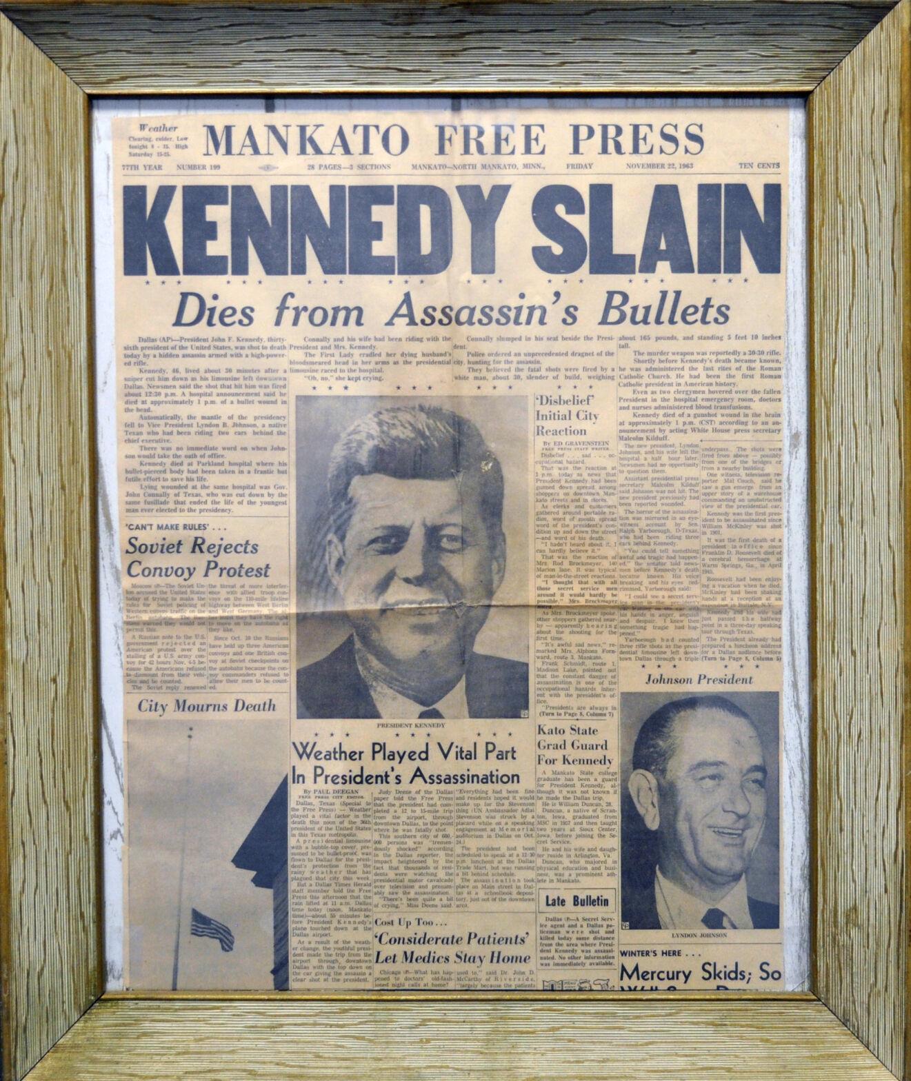 Waynesville man finds newspaper detailing JFK assassination Life