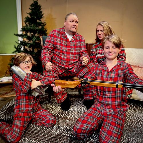 HART Christmas Story family in pjs