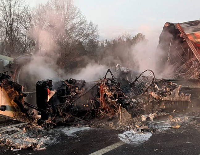 Tractor-trailer fire shuts down I-40 eastbound lanes | News ...