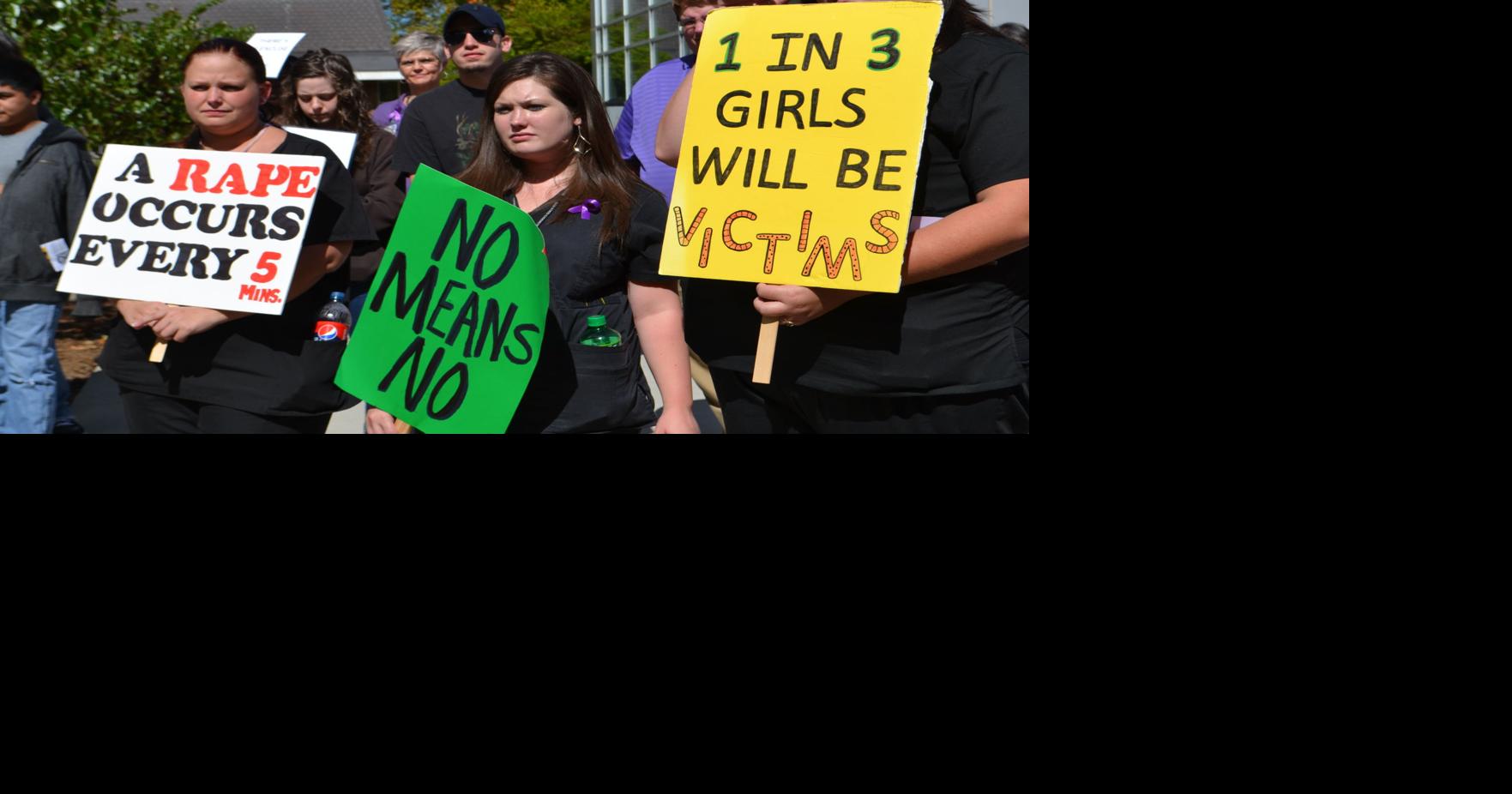Rally kicks off domestic violence awareness month | News ...