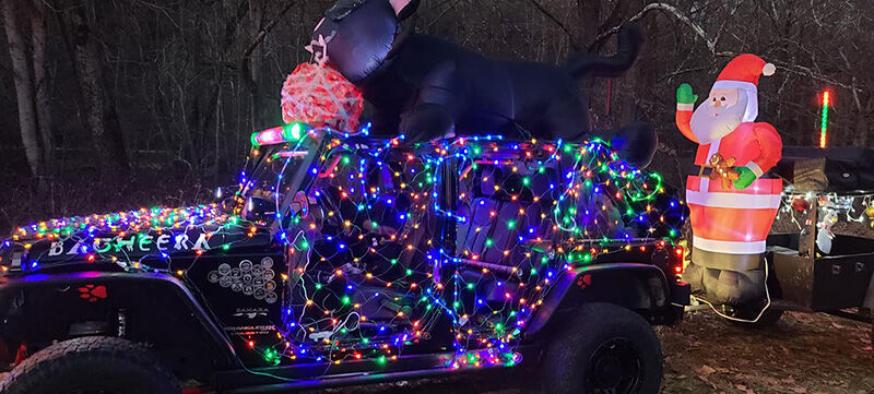 Lighted Jeep for MV parade 12-21