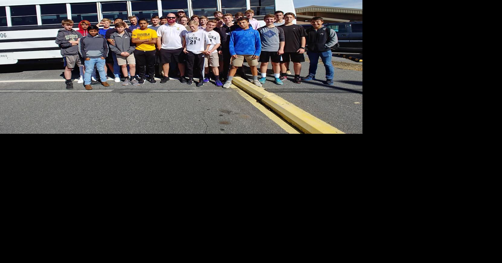 The Tuscola varsity and JV soccer teams with head coach Ian Meeks