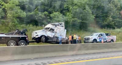 Tractor trailer roll-over on I-40 causes day-long backups | News ...