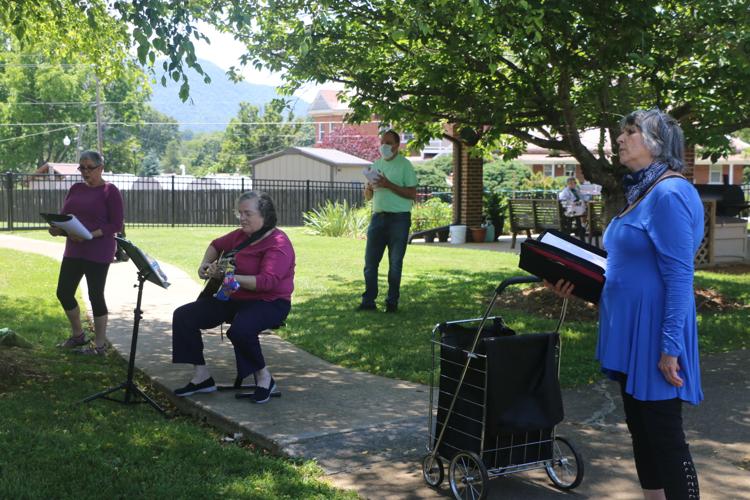 Singing at Silver Bluff village Life